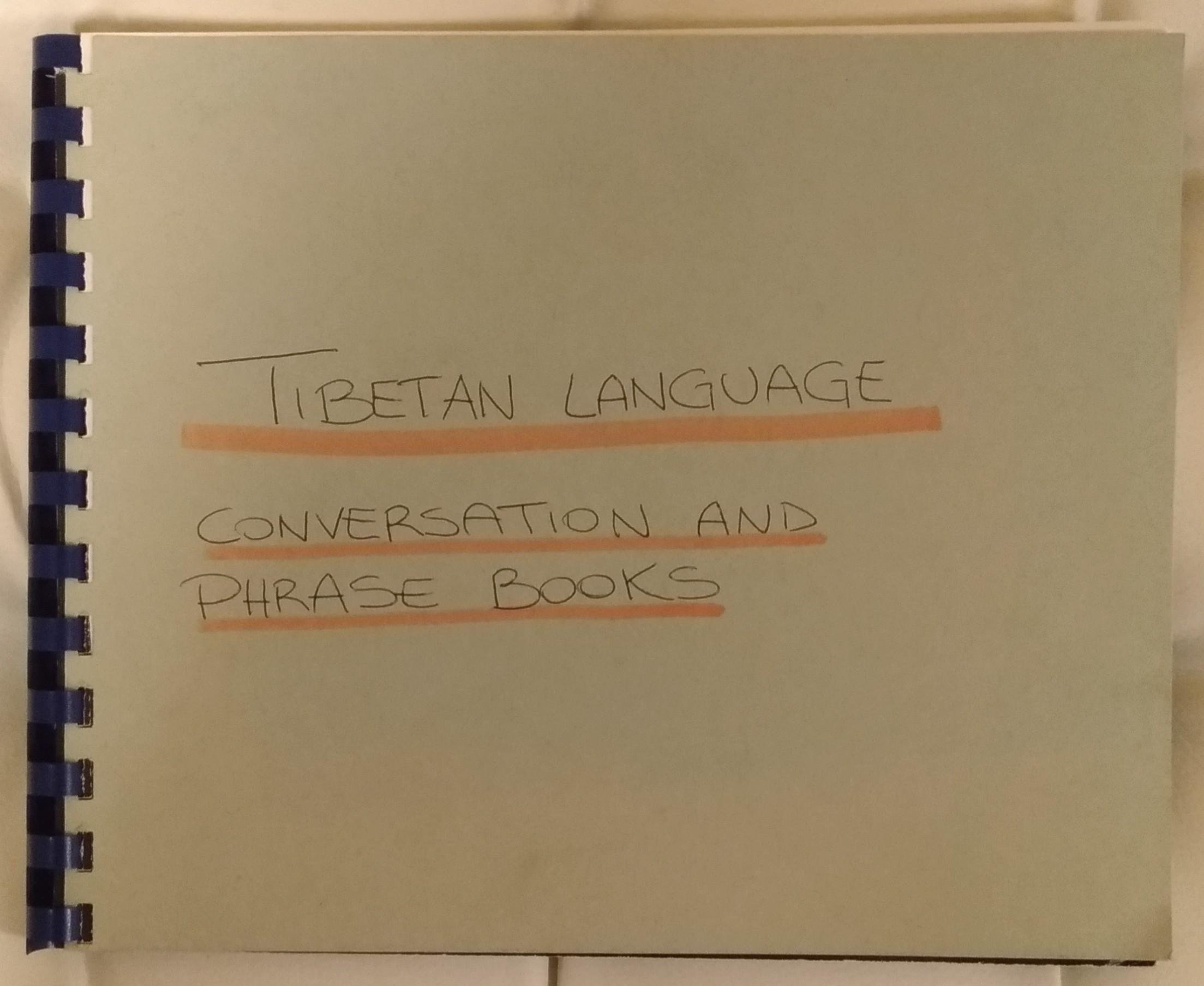 Tibetan language, conversation and phrase